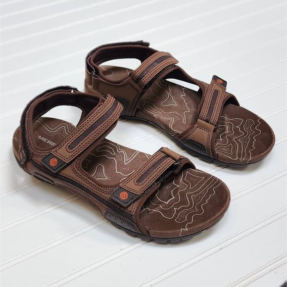 Merrell Men\'s Sandspur Oak Sandals Size 13 Dark Earth Potters Clay main image 10